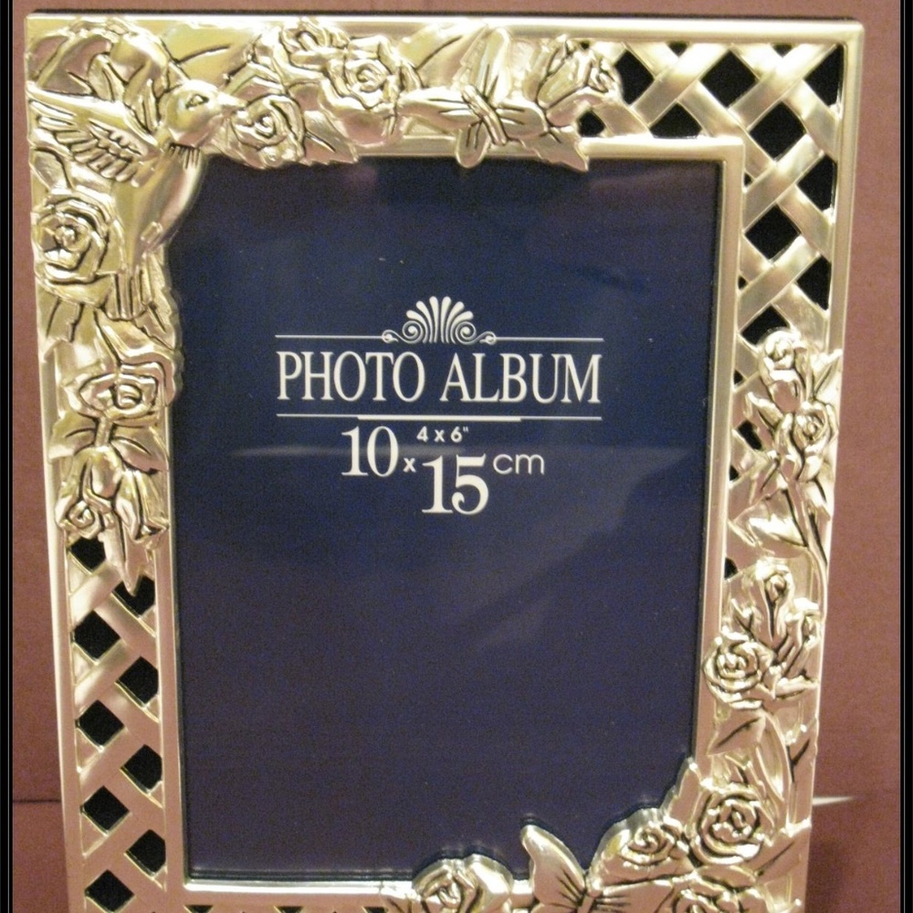 Silver Keepsake Album Hummingbird New